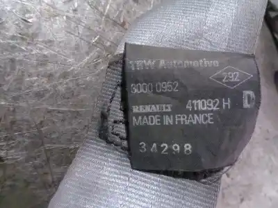 Автозапчастина б/у передній правий ремін безпеки для renault clio ii fase i (b/cbo) 1.9 d alize посилання на oem iam 411092h  30000952