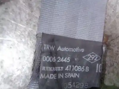 Автозапчастина б/у задній лівий ремін безпеки для renault clio ii fase i (b/cbo) 1.9 d alize посилання на oem iam 411086b  00062445
