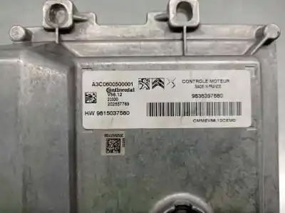 Автозапчасти б/у блок управления двигателем за peugeot 208 ii (ub_, up_, uw_, uj_) 1.2 puretech 75 ссылки oem iam 9838397680  a3c0600500001