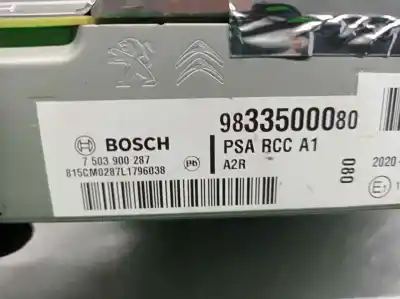 Автозапчасти б/у gps-навигационная система за peugeot 208 ii (ub_, up_, uw_, uj_) 1.2 puretech 75 ссылки oem iam 9833500080  7503900287