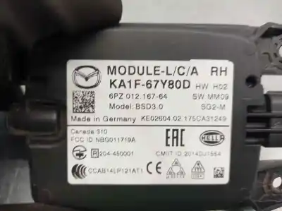Second-hand car spare part electronic module for mazda cx-5 (ke, gh) 2.0 (keefw) oem iam references ka1f67y90d  