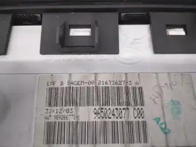 Pezzo di ricambio per auto di seconda mano display multifunzione per peugeot 307 break / sw (s1) 2.0 hdi fap cat riferimenti oem iam 9650243077  