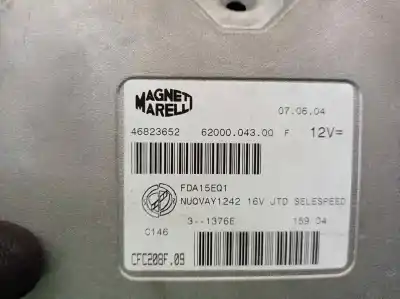 Second-hand car spare part ecu engine control for lancia ypsilon (101) 1.3 16v multijet argento oem iam references 46823652  6200004300