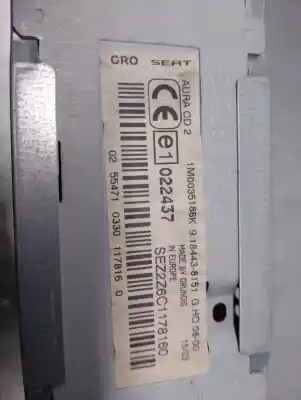 Second-hand car spare part audio system / radio cd for seat toledo ii (1m2) 1.9 tdi oem iam references 1m0035186k  