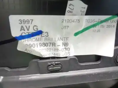 Автозапчасти б/у обивка левой передней двери за renault captur i (j5_, h5_) 0.9 tce 90 ссылки oem iam 809019807r  