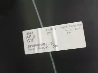 Автозапчастина б/у обликка задніх правіх дверей для renault captur i (j5_, h5_) 0.9 tce 90 посилання на oem iam 829a08594r  