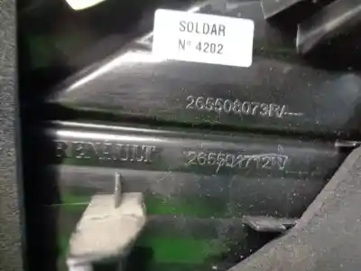 Автозапчасти б/у правый задний фонарь за renault captur i (j5_, h5_) 0.9 tce 90 ссылки oem iam 265501712r  