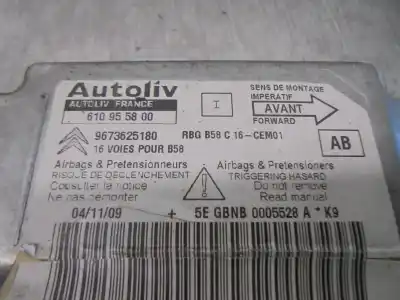 Автозапчастина б/у блок управління подушками безпеки для citroen c4 picasso i monospace (ud_) 1.6 hdi посилання на oem iam 9673625180  610955800