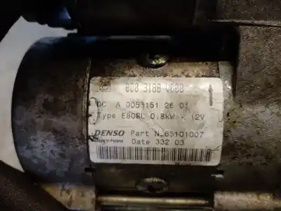 Peça sobressalente para automóvel em segunda mão motor de arranque por smart cabrio 0.7 turbo cat referências oem iam 0003188v008  63101007