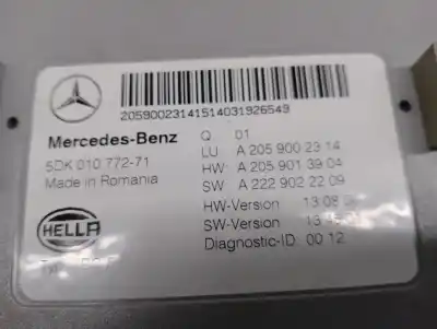 Автозапчастина б/у електронний модуль для mercedes-benz clase c (w205) lim. 2.0 cgi cat посилання на oem iam a2059002314  5dk01077271