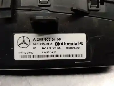 Автозапчасти б/у климат-контроль за mercedes-benz clase c (w205) lim. 2.0 cgi cat ссылки oem iam a2059058105  a2059058105