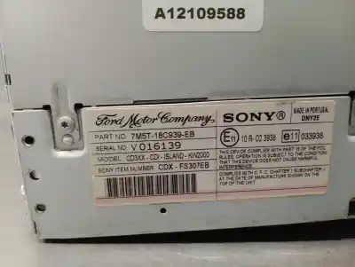 Peça sobressalente para automóvel em segunda mão sistema de áudio / rádio cd por ford focus lim. (cb4) 1.8 tdci turbodiesel cat referências oem iam 7m5t18c939eb  