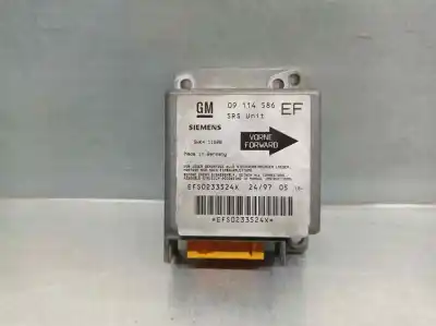 Peça sobressalente para automóvel em segunda mão centralina de airbag por opel tigra 1.4 16v referências oem iam 09114586ef