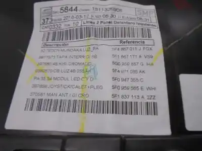 Автозапчастина б/у оббірка передніх дверей ліва для seat leon st (5f8) 2.0 tdi посилання на oem iam 5f4867011j  5f4867011