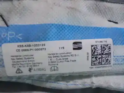 Автозапчастина б/у передня права подушка безпеки для seat leon st (5f8) 2.0 tdi посилання на oem iam 5f4880742  