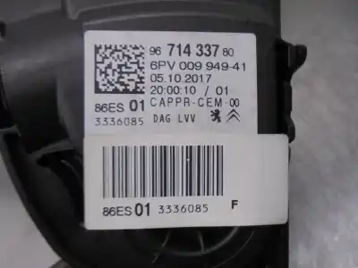 Автозапчастина б/у педальний потенціометр для citroen c3 / c3 origin iii (sx) 1.2 vti 82 посилання на oem iam 9671433780  6pv00994941