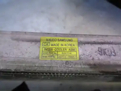 Pièce détachée automobile d'occasion intercooler / échangeur d'air pour ssangyong kyron 2.0 xdi 4x4 références oem iam 2371109051  622704