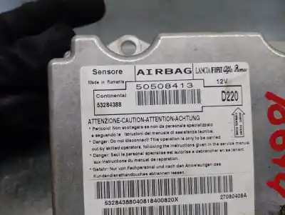 Second-hand car spare part airbag control unit for alfa romeo mito (145) distinctive oem iam references 50508413  53284388