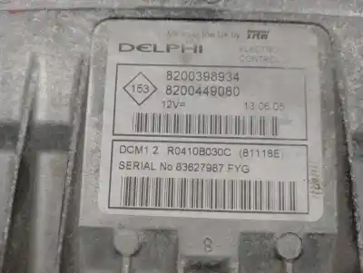 Second-hand car spare part ecu engine control for renault modus 1.5 dci diesel oem iam references 8200398934  r0410b030c