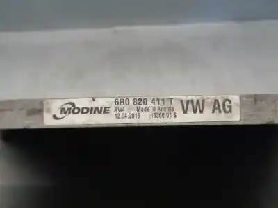 Автозапчастина б/у конденсат/радіатор кондиционера для skoda fabia iii (nj3) 1.2 tsi посилання на oem iam 6r0820411t  