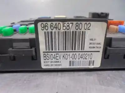 İkinci el araba yedek parçası röle/sigorta kutusu için citroen berlingo (7 desde 05/2008 hasta 03/2015) 1.6 hdi oem iam referansları 9664058780  