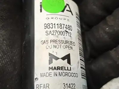 Автозапчастина б/у правий задній амортизатор для peugeot 208 ii (ub_, up_, uw_, uj_) 1.2 puretech 100 посилання на oem iam 9831187480  sa27000112