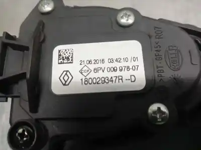 Автозапчастина б/у педальний потенціометр для renault clio iv (bh_) 0.9 tce 90 посилання на oem iam 180029347r  6pv00997807