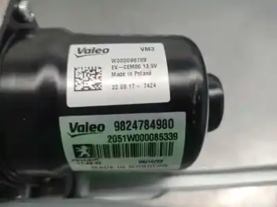 Автозапчастина б/у двигатель передніх склоочисників для peugeot 208 ii (ub_, up_, uw_, uj_) 1.2 puretech 100 посилання на oem iam 9824784980  w000096769