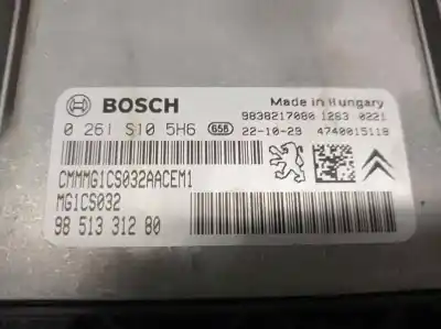Автозапчасти б/у блок управления двигателем за peugeot 208 ii (ub_, up_, uw_, uj_) 1.2 puretech 100 ссылки oem iam 9851331280  0261s105h6