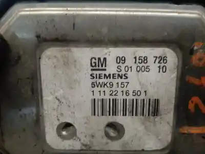 Peça sobressalente para automóvel em segunda mão centralina de motor uce por opel zafira a elegance referências oem iam 09158726  5wk9157