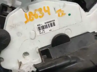 Автозапчастина б/у замок дверей заднього лівого для skoda fabia iii (nj3) 1.2 tsi посилання на oem iam 6v0839015a  