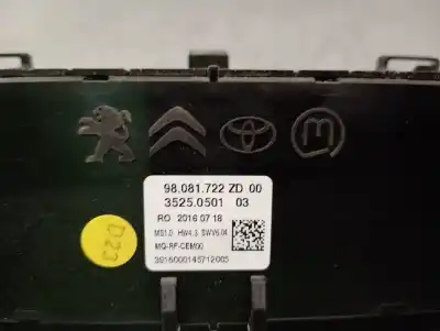 Second-hand car spare part climate control for citroen jumpy combi 1.6 blue-hdi fap oem iam references 98081722zd  