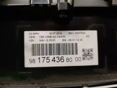 Peça sobressalente para automóvel em segunda mão quadrante por citroen jumpy combi 1.6 blue-hdi fap referências oem iam 981754368000  9817543680
