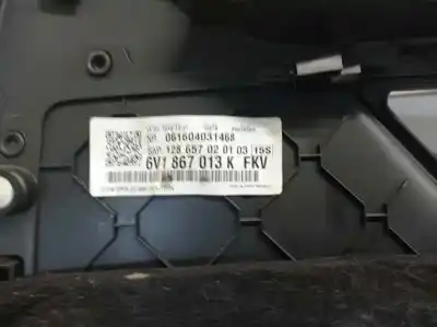 Автозапчасти б/у обивка левой передней двери за skoda fabia iii (nj3) 1.2 tsi ссылки oem iam 6v1867013k  