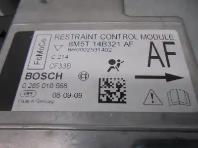 Pezzo di ricambio per auto di seconda mano centralina airbag per ford c-max (cb3) 1.6 tdci cat riferimenti oem iam 8m5t14b321af  0285010568