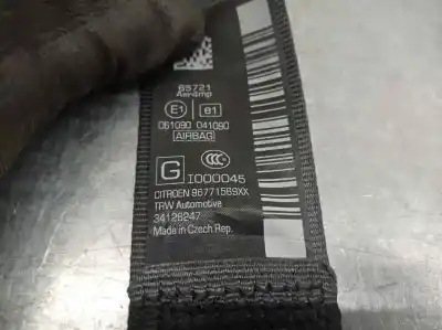 Peça sobressalente para automóvel em segunda mão cinto de segurança dianteiro esquerdo por citroen c3 attraction referências oem iam 96771569xx  