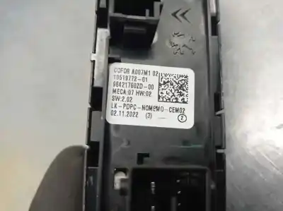 Автозапчасти б/у выключатель левого переднего окна за peugeot 208 ii (ub_, up_, uw_, uj_) 1.2 puretech 100 ссылки oem iam 98421760zd  