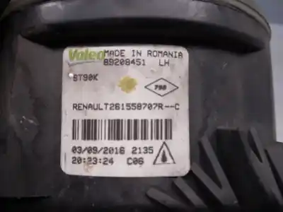 Автозапчастина б/у ліва протитутмана для renault captur i (j5_, h5_) 1.5 dci 110 посилання на oem iam 261558707r  89208451