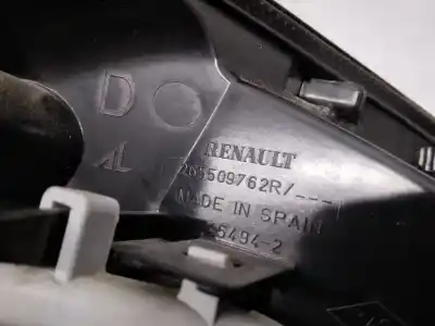 Second-hand car spare part right tailgate light for renault captur i (j5_, h5_) 1.5 dci 110 oem iam references 265509762r  