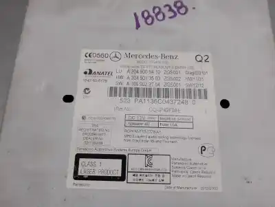 Автозапчастина б/у аудіо система / радіо cd для mercedes-benz clase c (w204) coupe 2.1 cdi cat посилання на oem iam a2049009410  