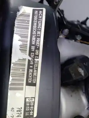 Pièce détachée automobile d'occasion moteur complet pour volkswagen polo (9n1) 1.4 16v références oem iam bby  534159