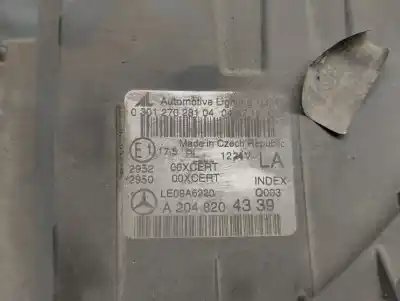 Second-hand car spare part left headlight for mercedes-benz clase c (w204) coupe 2.1 cdi cat oem iam references a2048204339  