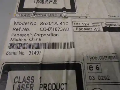 Автозапчасти б/у аудиосистема / радио cd за subaru legacy berl. b13 (bl) 2.0 d classic ссылки oem iam 86201aj410  