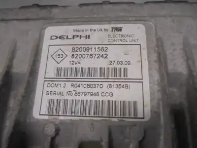 Автозапчастина б/у ебу контролер двигуна для renault clio ii fase ii (b/cb0) campus посилання на oem iam 8200911562  r0410b037d