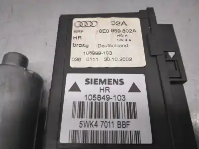 Автозапчасти б/у мотор заднего правого стекла за audi a4 b6 avant (8e5) 2.5 tdi ссылки oem iam 8e0959802a  