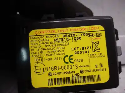 Second-hand car spare part electronic module for kia picanto 1.0 cat oem iam references 954201y000  
