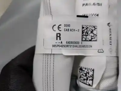 Автозапчастина б/у передня права бічна подушка безпеки для renault captur ii (hf_) tce 90 (hfm6) посилання на oem iam 640893600e  