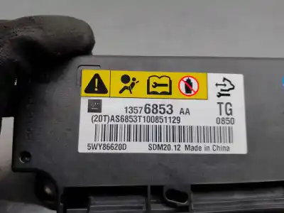 Автозапчастина б/у блок управління подушками безпеки для chevrolet spark (m300) 1.2 посилання на oem iam 13576853aa  5wy86620d