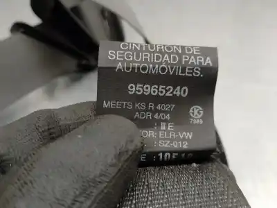 Автозапчасти б/у правый передний ремень безопасности за chevrolet spark (m300) 1.2 ссылки oem iam 95965240  