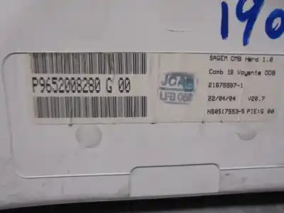 Peça sobressalente para automóvel em segunda mão quadrante por citroen c2 (jm_) 1.4 referências oem iam 9652008280  216672523